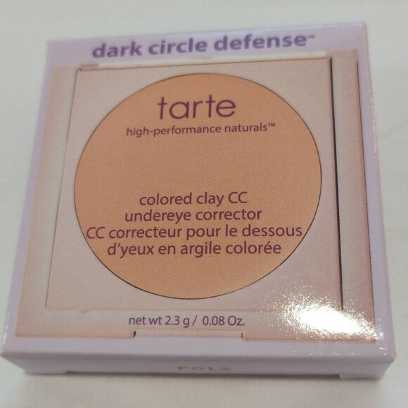 tarte Dark Circle Defense CC Undereye Corrector Shade Light-Medium Peach-NWT - Picture 4 of 5